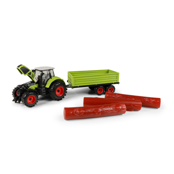 Traktor s prívesom na drevo 45 cm