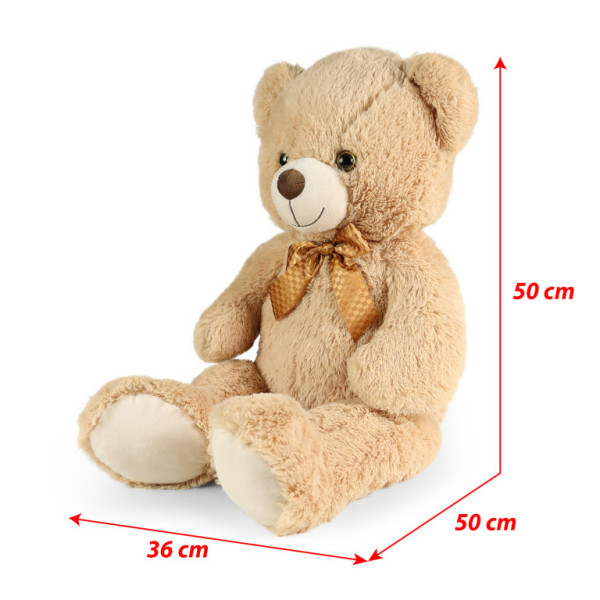 Veľký plyšový medveď Ron svetlo hnedý s visačkou 78 cm