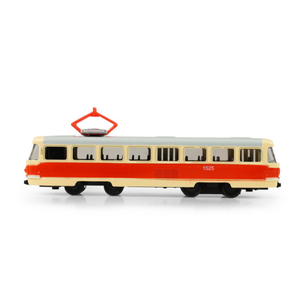Kovová retro električka 16 cm BRATISLAVA