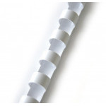 Plastové chrbty - 6 mm, biele, 100 ks 609.033