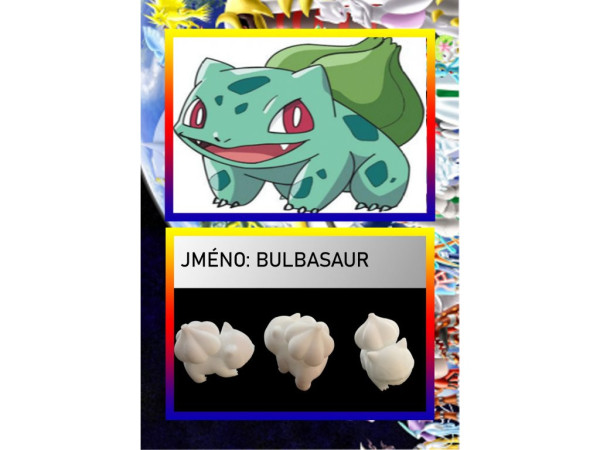 Figúrka Bulbasaur + karta - 3D postavička