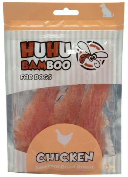 Huhubamboo Excellent - Sušené kuracie prsia 75g [%nl%]Exp.: 11/2024