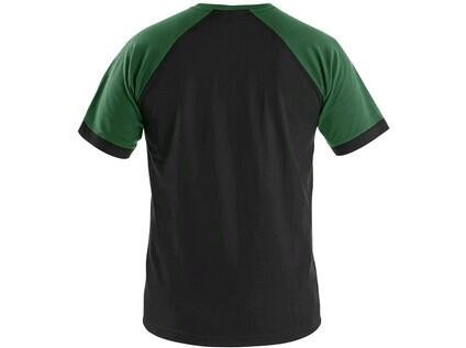 Tričko CXS OLIVER, krátky rukáv, čierno-zelené