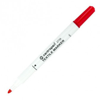Popisovač Centropen 2739 na textil červená šírka 3,9mm