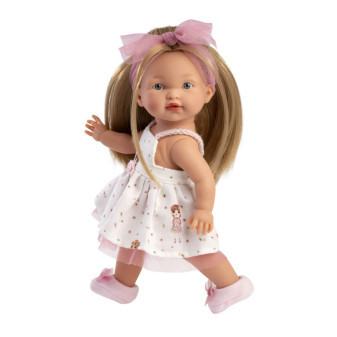 Llorens 28038 VALERIA - realistická bábika s celovinylovým telom - 28 cm