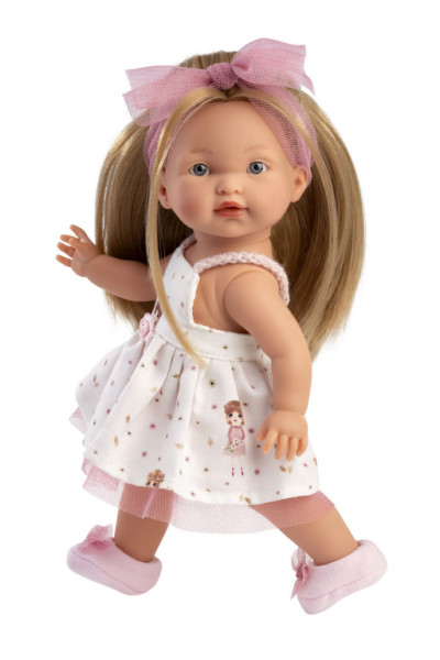 Llorens 28038 VALERIA - realistická bábika s celovinylovým telom - 28 cm