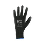 Rukavice CXS BRITA BLACK, s blistrom, máčané v polyuretáne, vel.09