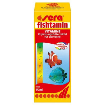 Sera multivitamínový preparát pre akváriové ryby Fishtamin 15ml