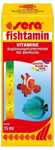 Sera multivitamínový preparát pre akváriové ryby Fishtamin 15ml