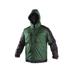 Bunda CXS IRVINE, zimná, pánska, zeleno-čierna, veľ. 2XL