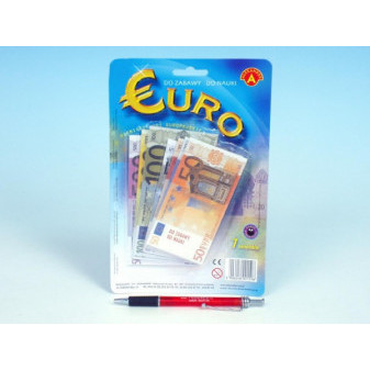 Eura peniaze do hry na karte 15x16cm
