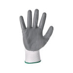 Rukavice CXS ABRAK, máčané v nitrile, bielo-šedé, blister, veľ. 08