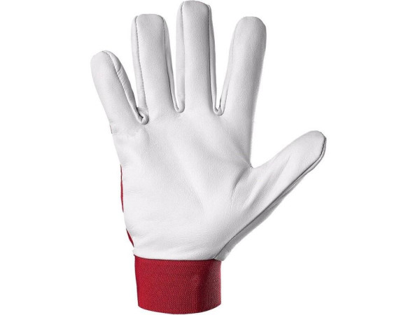 Rukavice CXS TECHNIK s blistrom, červeno-biele, veľ. 9