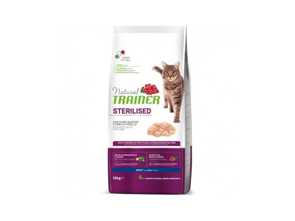 Trainer Natural Cat Sterilised hydinové mäso 10kg