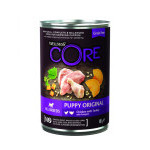 Konzerva Wellness Core Dog 95% Proteín Puppy kura, morka a tekvica 400g