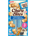 Churu cat Bites - kura, tuniak a hrebenatky 30g