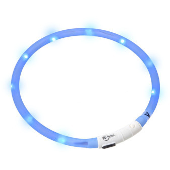 Karlie Visiolight svietiaca LED obojok pre psov 70cm modrý