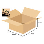 Škatuľa kartónová 3 vrstvová 400x300x100 mm