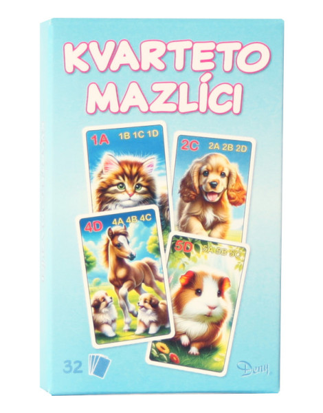 Karty Kvarteto zvierací miláčikovia