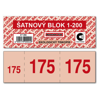Šatňové bloky 1-200 čísel