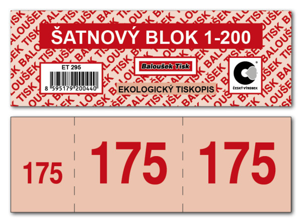 Šatňové bloky 1-200 čísel