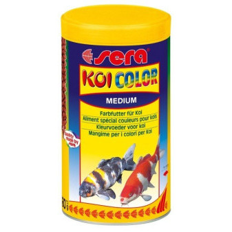 Sera doplnkové krmivo pre Koi - podpora vyfarbenia rýb Koi Color Medium 1000ml Nature