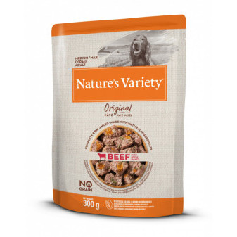 Kapsička Nature´s variety original pre stredné psy s hovädzím 300g