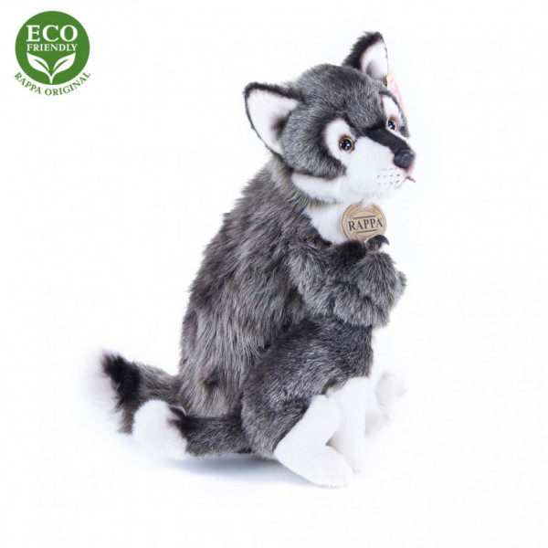 Plyšový vlk s mláďaťom 27 cm ECO-FRIENDLY