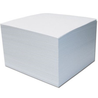 Blok kocka lepená 9x9 biela Špalíček