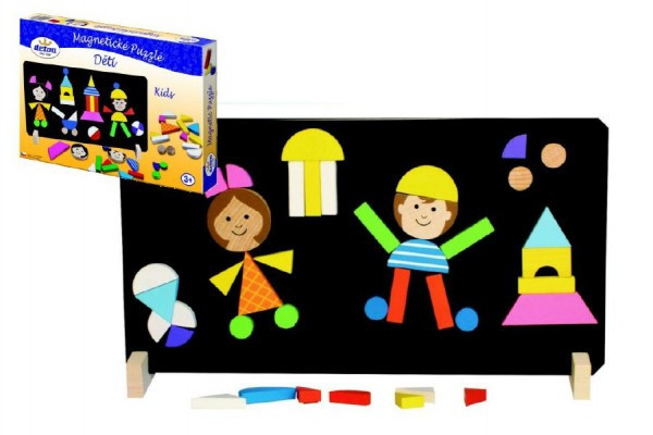 Magnetické puzzle deti v krabici 33x23x3, 5cm