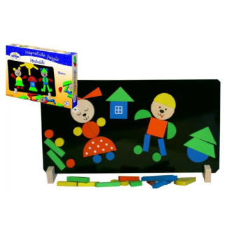 Magnetické puzzle Medvede v krabici 33x23x3, 5cm