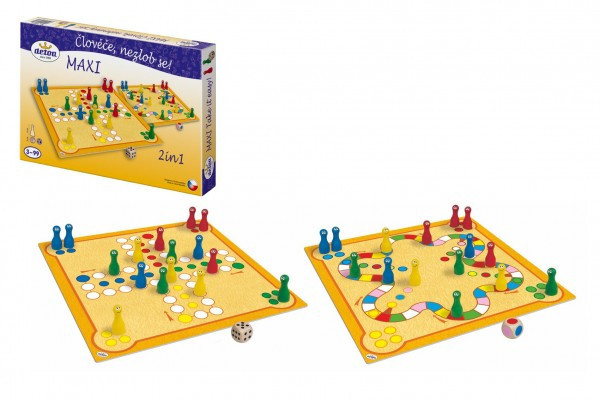 Človeče, nehnevaj sa maxi 2v1 spoločenská hra v krabici 33,5x23x3,5cm