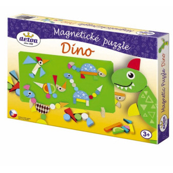 Magnetické puzzle Dinosaury v krabici 33x23x3, 5cm