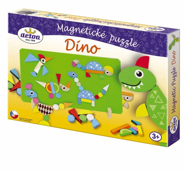 Magnetické puzzle Dinosaury v krabici 33x23x3, 5cm