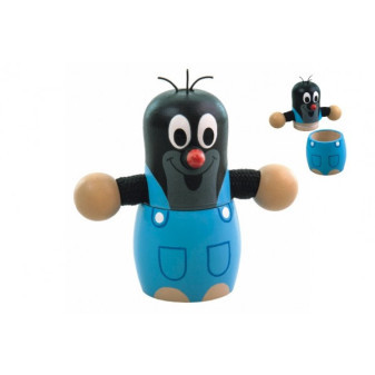 Pokladnička Krtko drevo 10cm v sáčku