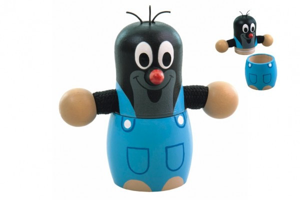 Pokladnička Krtko drevo 10cm v sáčku