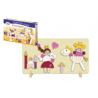 Magnetické puzzle Princezné v krabici 33x23x3, 5cm