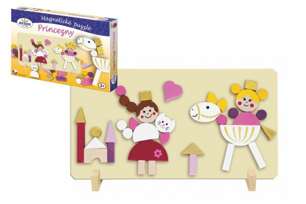 Magnetické puzzle Princezné v krabici 33x23x3, 5cm
