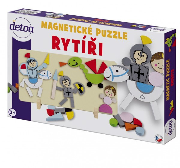 Magnetické puzzle Rytieri v krabici 34x23x3, 5cm