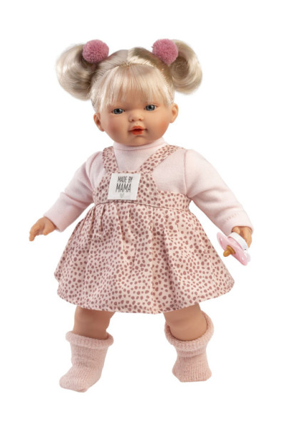 Llorens 33158 ROBERTA - realistická bábika so zvukmi a mäkkým látkovým telom - 33 cm