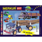 Stavebnica MERKUR 017 Kamión 10 modelov 202ks v krabici 26x18x5cm