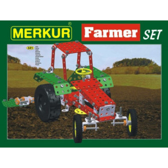 Stavebnica MERKUR Farmer Set 20 modelov 36x27x5, 5cm