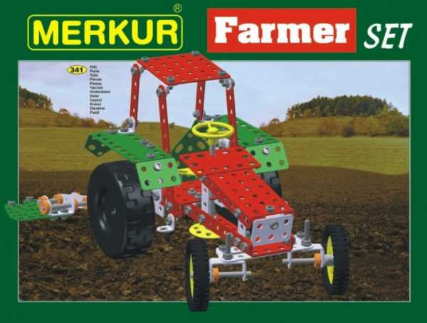 Stavebnica MERKUR Farmer Set 20 modelov 36x27x5, 5cm