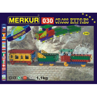 Stavebnica MERKUR 030 Cross expres 10 modelov 36x27x3cm