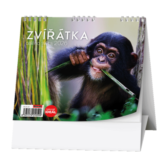Stolový kalendár - IDEÁL - Zvieratká celého sveta