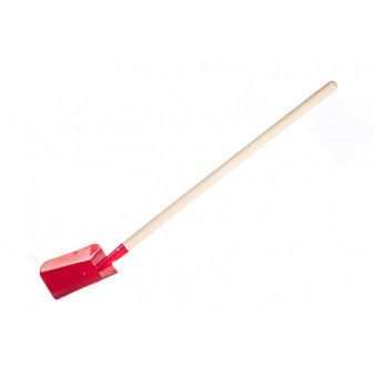Lopata/Lopatka červená s násadou kov/drevo 80cm náradie