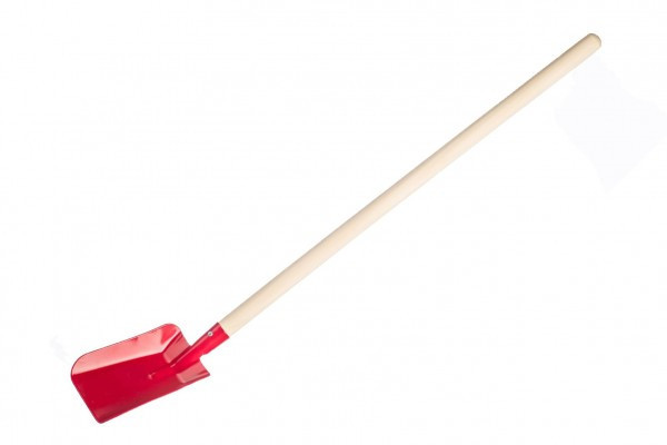 Lopata/Lopatka červená s násadou kov/drevo 80cm náradie