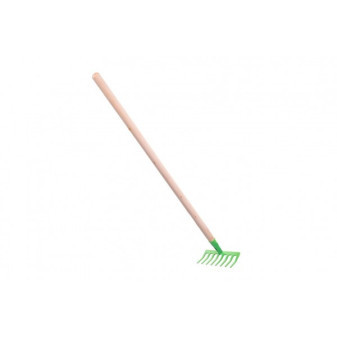 Hrable zelené s násadou kov/drevo 80cm náradie
