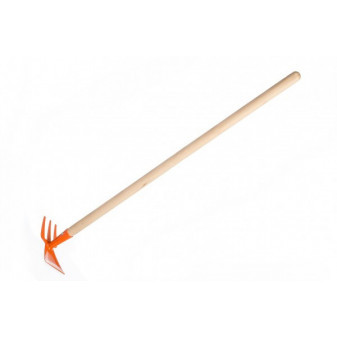 Motyka/Motyčka obojstranná oranžová s násadou kov/drevo 80cm náradie