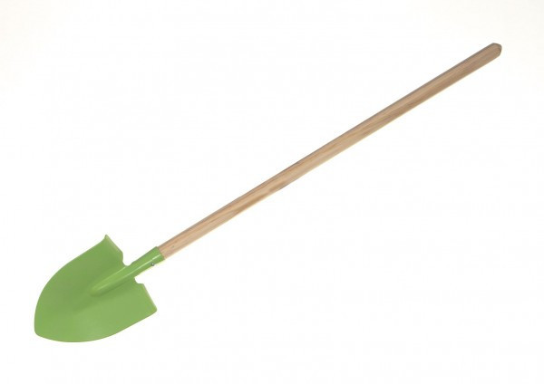 Rýľ špicatý zelený s násadou kov/drevo 80cm náradie